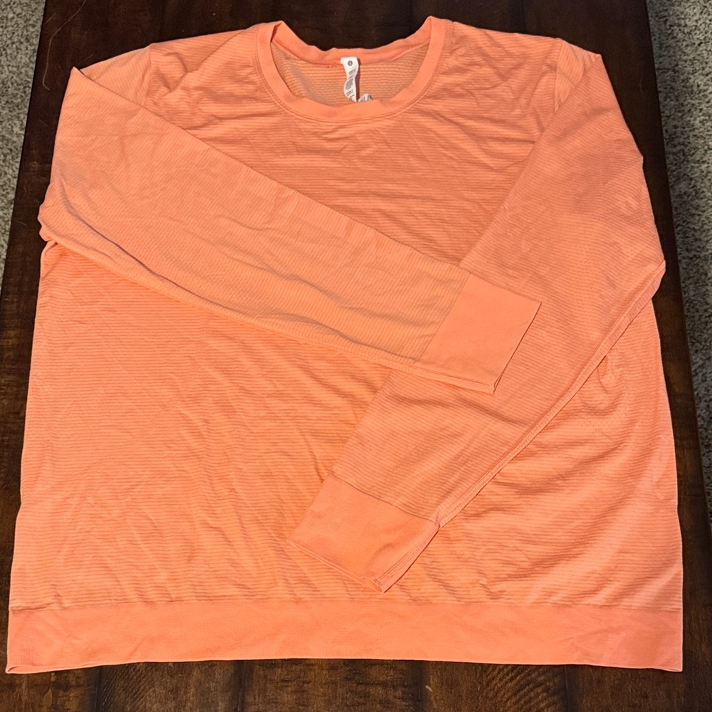 lululemon athletica Long Sleeve Tee in Coral